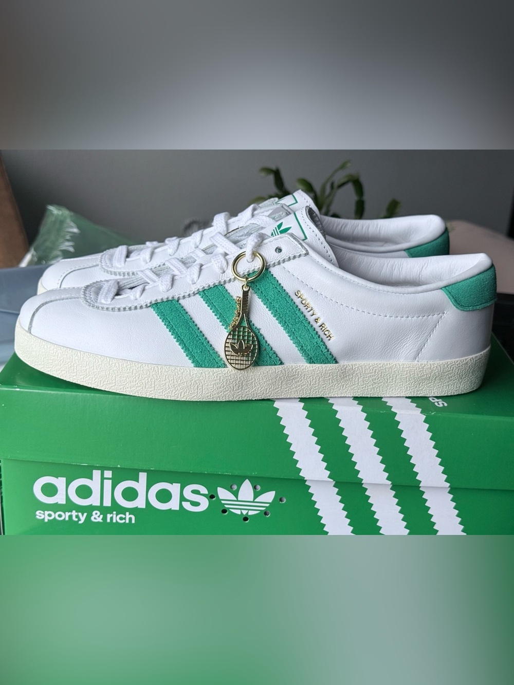 Sporty & Rich x adidas Women's Blanc 'White Court Green'